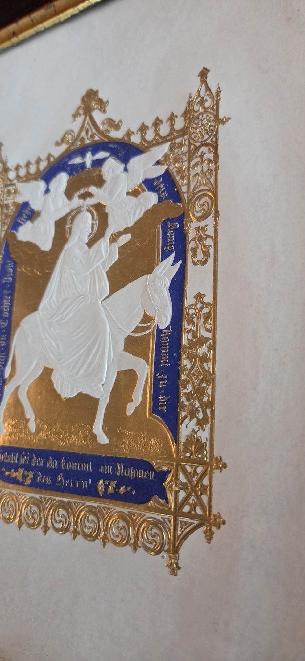 Foto & Immagini: Antikes religiöses Prägebild mit Blattgold – Usato da Rehetobel venduto da hobirot01 6