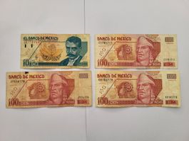 Banknoten aus Mexiko