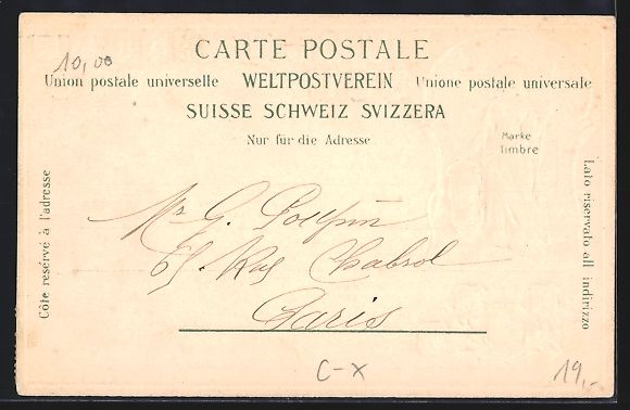 Cartoline postali: Litho Basel, Belebte Partie in der Freie – Usato da Berlin venduto da bartko-reher 1
