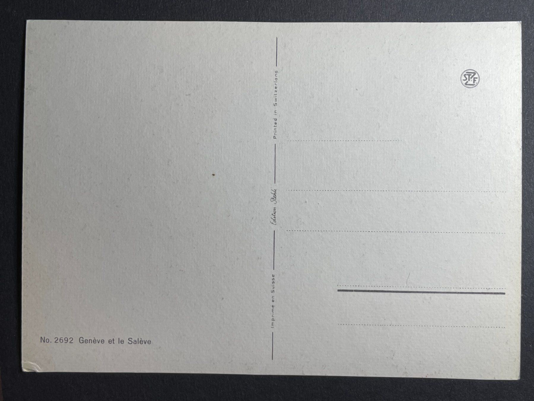 Cartoline postali: Genf et le Salève – Usato da Steg VS venduto da danwer74 1