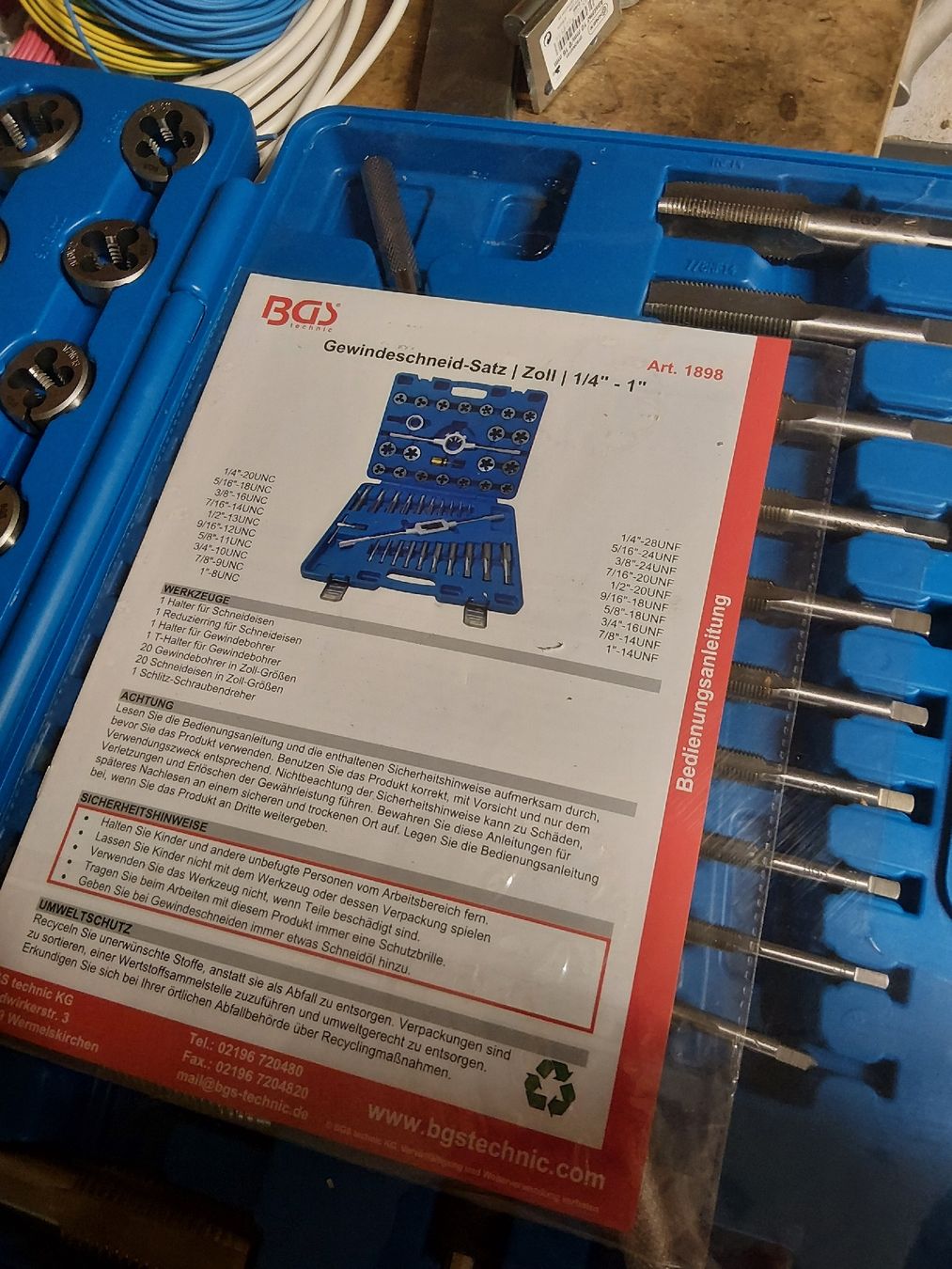 Tutti gli attrezzi: Gewindeschneidersatz zoll – Nuovo (secondo la descrizione) da Oberburg venduto da luc_bm9x 2