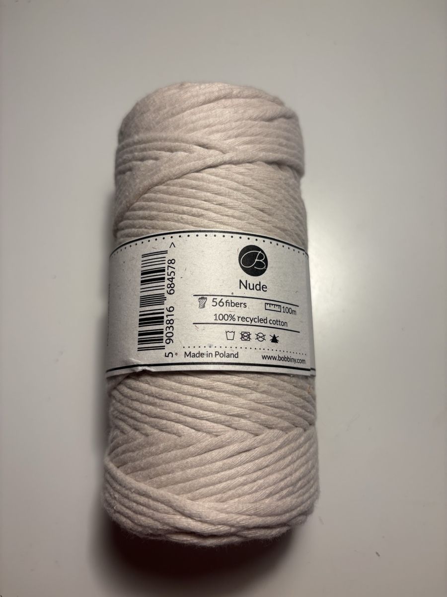 Cordicelle & Fili: Bobbiny Makramee Garn • Nude • 3mm • neu – Nuovo e nell'imballaggio originale da Flumenthal venduto da algr4444 1