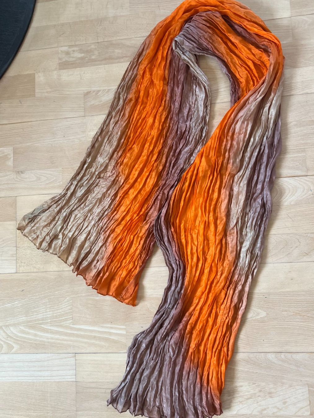 Colora Foulard & Sciarpe: Colora Schal, 100% Seide, Orange/Braun, NEU – Nuovo (secondo la descrizione) da Worb venduto da farben20zauber 3