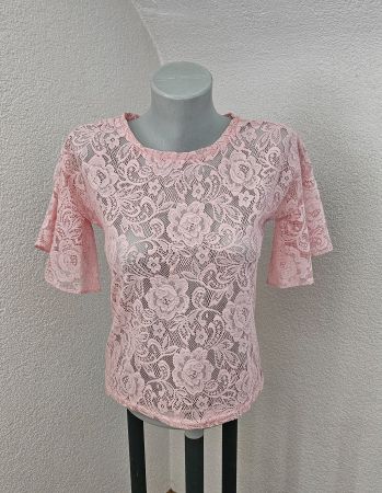 Spitze Shirt Gr 32 auch 34 Boho Hippie Shabby Chic Coachella