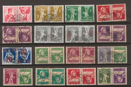 Lot gestempelte Kehrdrucke, ab K4 : KP 828.--