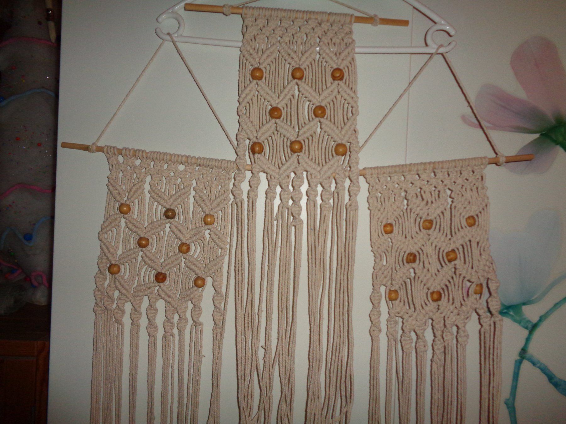 Tutte le decorazioni: *** 3 x Makremee Wandbehang *** / klein ab 1.00 – Usato da Othmarsingen venduto da Leuchtturmlady 1