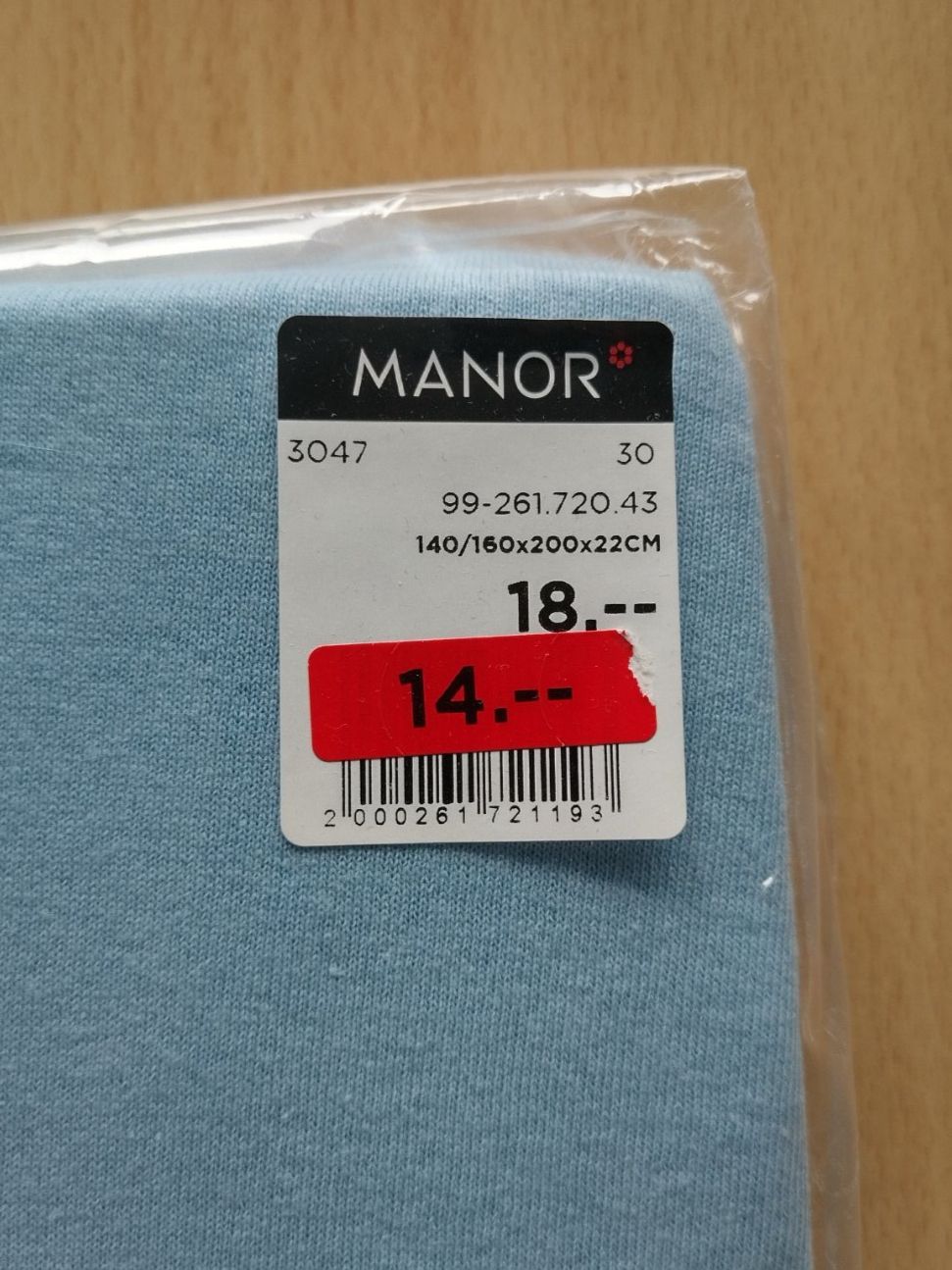 Manor Biancheria da letto: Manor Jersey Fixleintuch 140-160 x 200 cm – Nuovo e nell'imballaggio originale da Jona venduto da Argus36 2