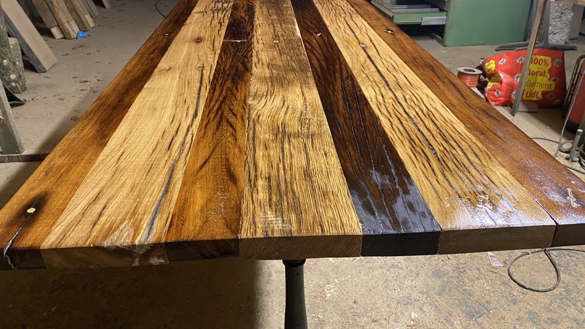 Tische: Beizentisch Melange  Upcycling Tisch – Neu (gemäss Beschreibung) aus Bülach von Farmerpower7 5