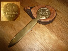 Brieföffner BAYER Messing antik vintage