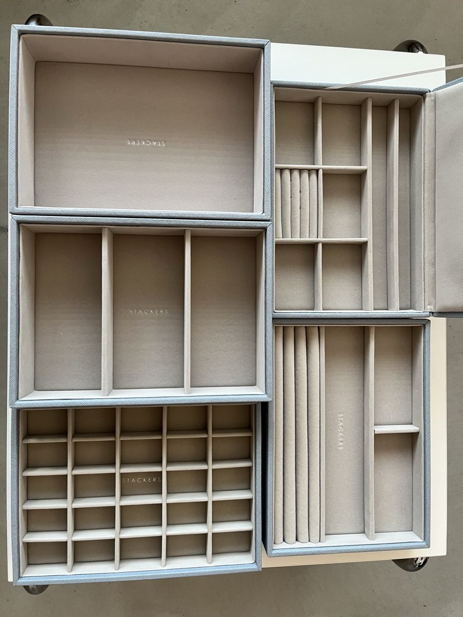 Portagioie: Stackers Schmuckbox 5-Teilig, Hellblau – Usato da Köniz venduto da mil_p 5