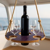 p Weinschaukel fürs Boot Hänge Halter für 6 Weingläser1  Fl