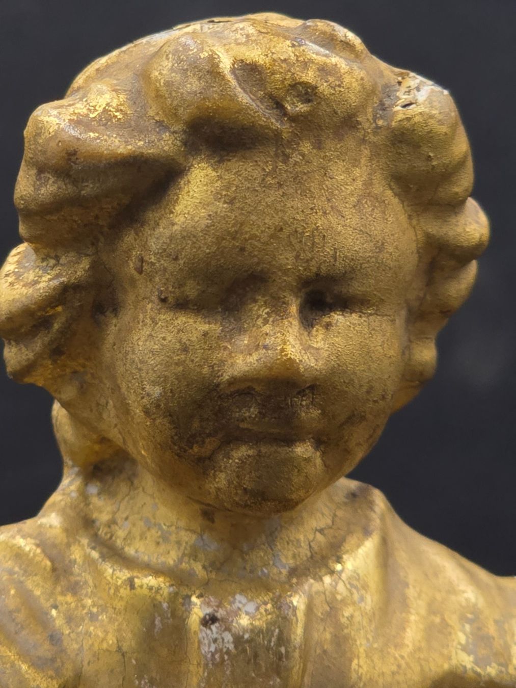 Sculture & Statue: Antiker Holzgeschnitzter Engel, vergoldet – Usato da Rorschacherberg venduto da snOOpydOg11 1