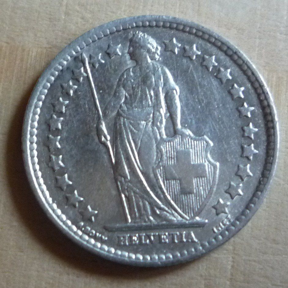 Tutti le monete: 1/2 Franken 1898, stgl, Kat. 300.-- – Usato da Rieden SG venduto da Sammelfreund 1