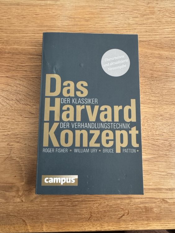 Das Harvard Konzept: Verhandlungstechnik - DEUTSCH (Gebraucht) in ...