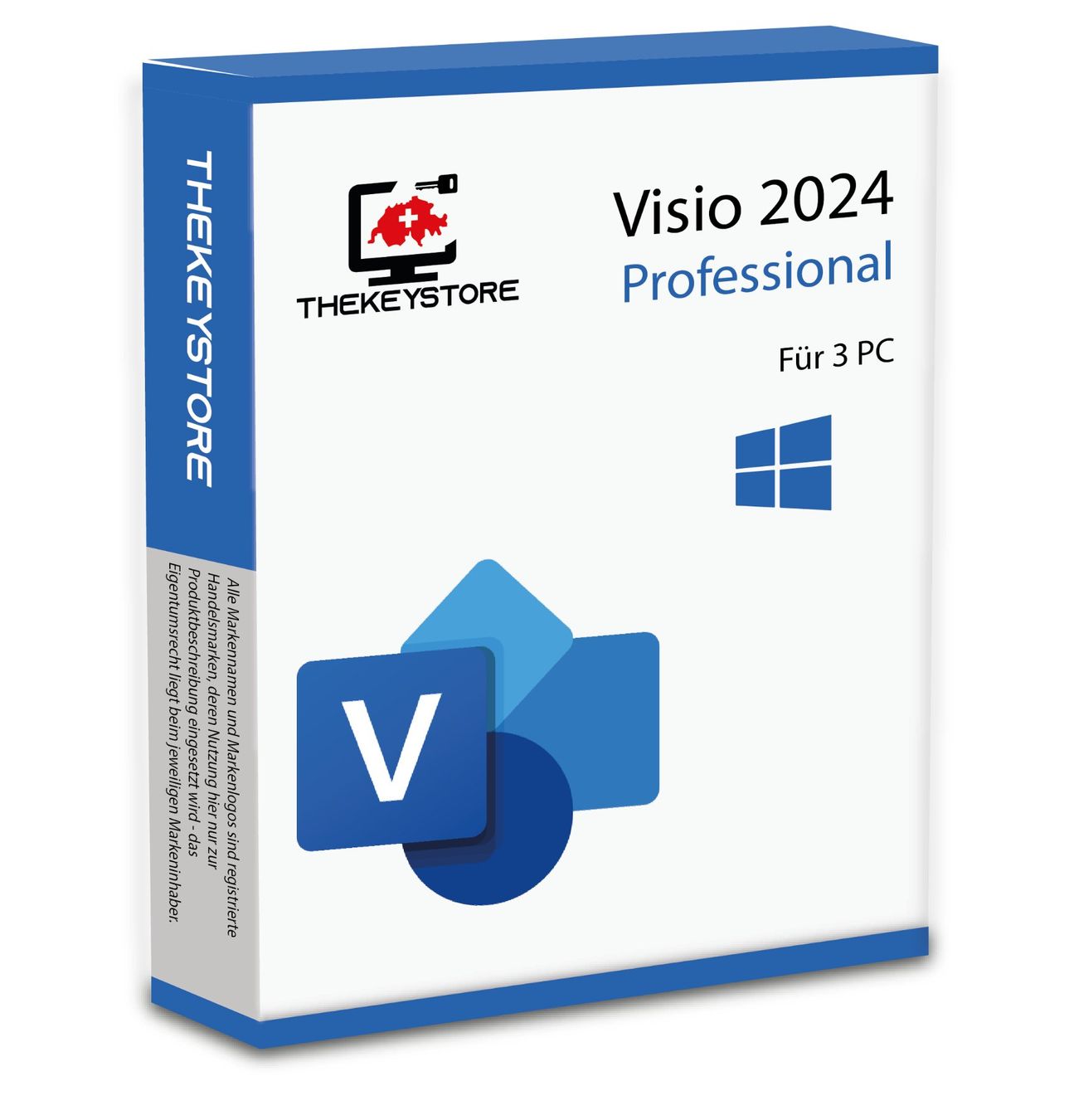 Microsoft Software: Visio 2024 Professional - 3 PC's – Usato da Luzern venduto da TheKeyStore