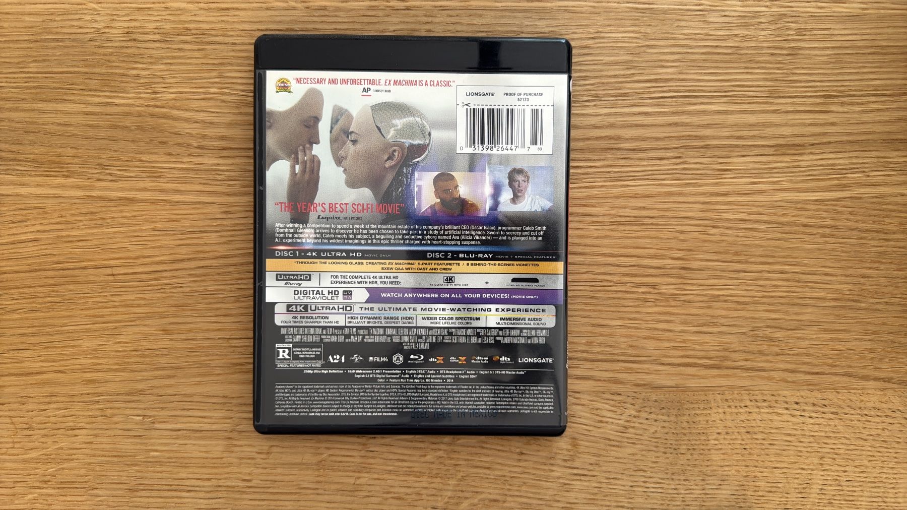 Alle DVDs: Ex Machina - 4K UHD Blu-Ray – Gebraucht aus Wallisellen von Art_Vendorlay 1
