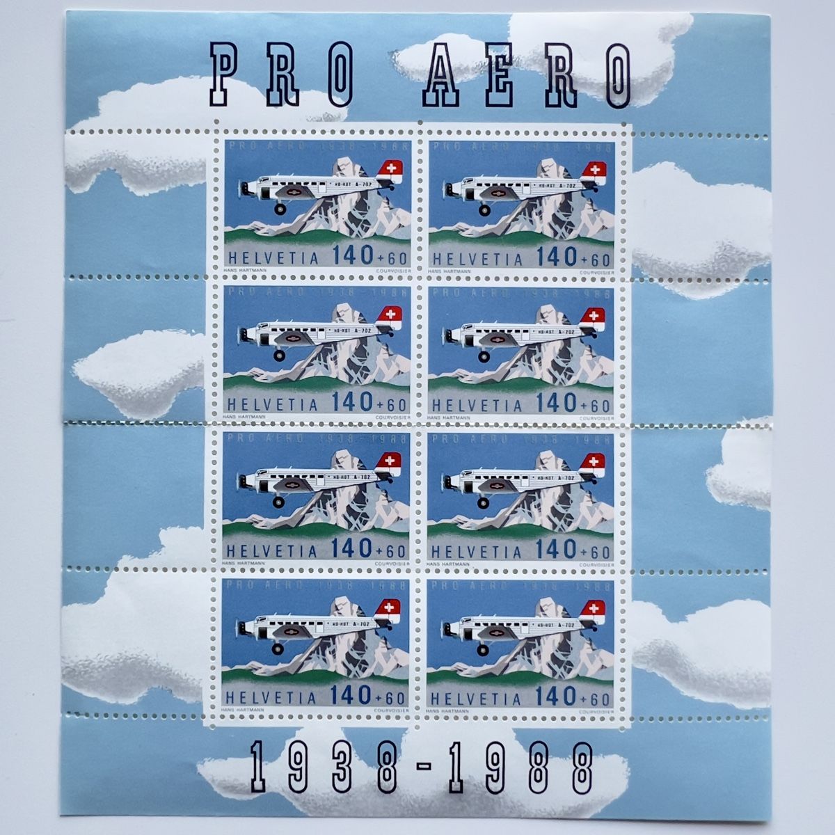 Tutti i francobolli: Pro Aero Briefmarken 8er Block – Nuovo (secondo la descrizione) da Glattbrugg venduto da Artos67
