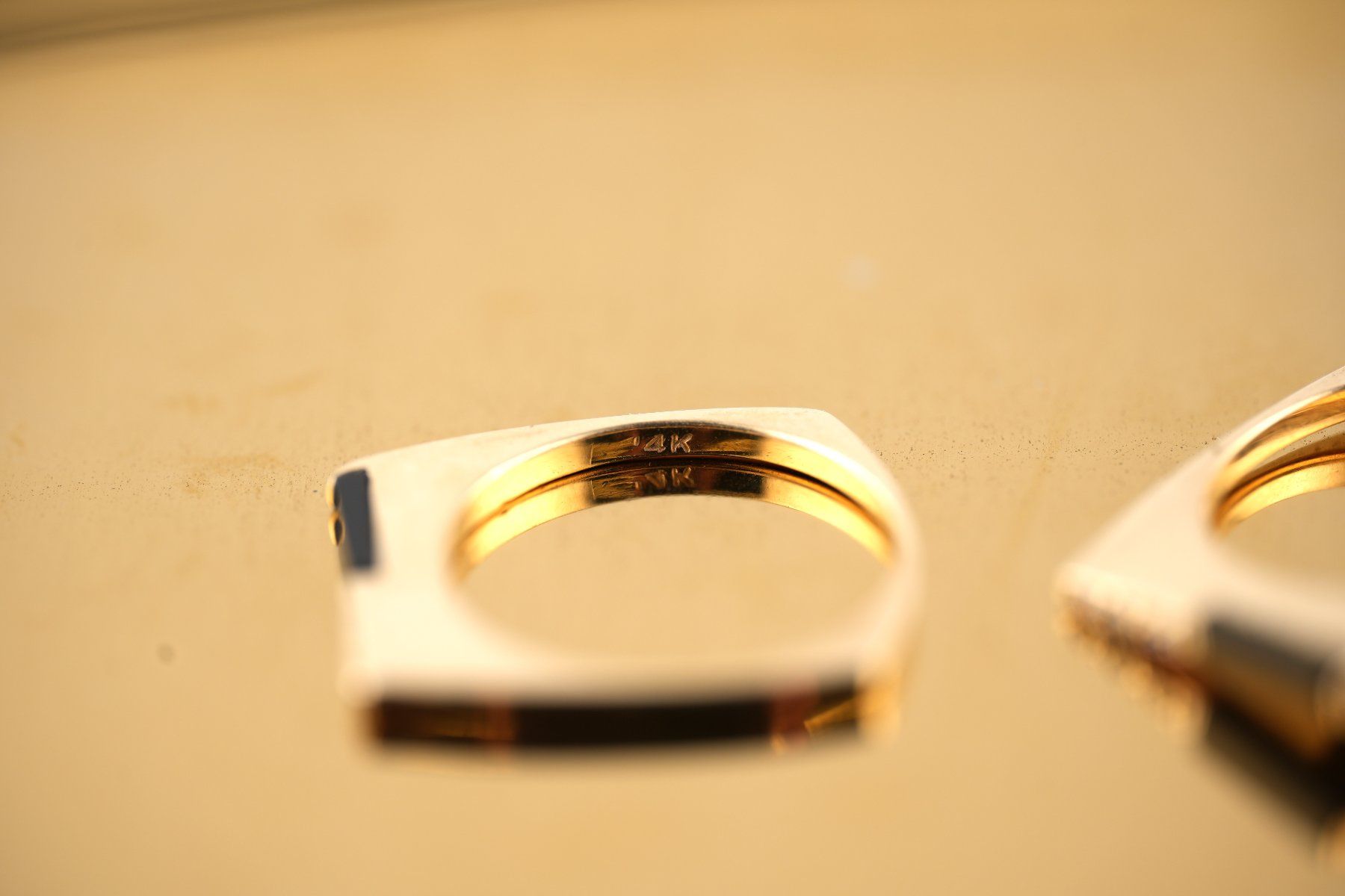 Anelli: Goldringset aus 4 Ringen 14K – Usato da Basel venduto da Vip24 5