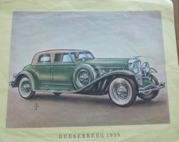 Duesenberg 1933 Kunstdruck