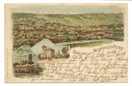 Gruss aus Schönenwerd (SO) Olten Meyer's Bazar - Litho  1902