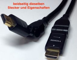 SilverCrest Kabel HDMI ST/ST 180°+90° ca.2,14m geschirmt