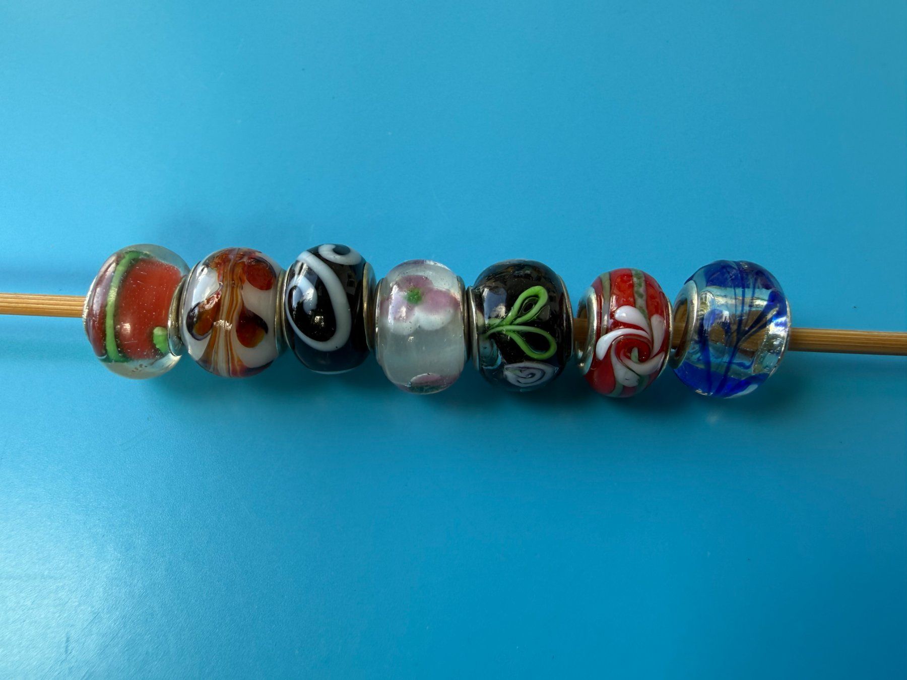 Anhänger: 7 BEAD  PERLEN  PANDORA KOMPATIBEL ASS.   BEADS – Gebraucht aus Subingen von ArtBead 4