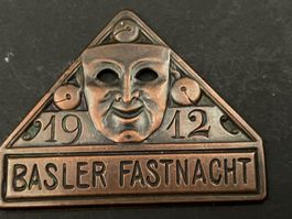 Basler Fasnachsplakette 1912 Kupfer
