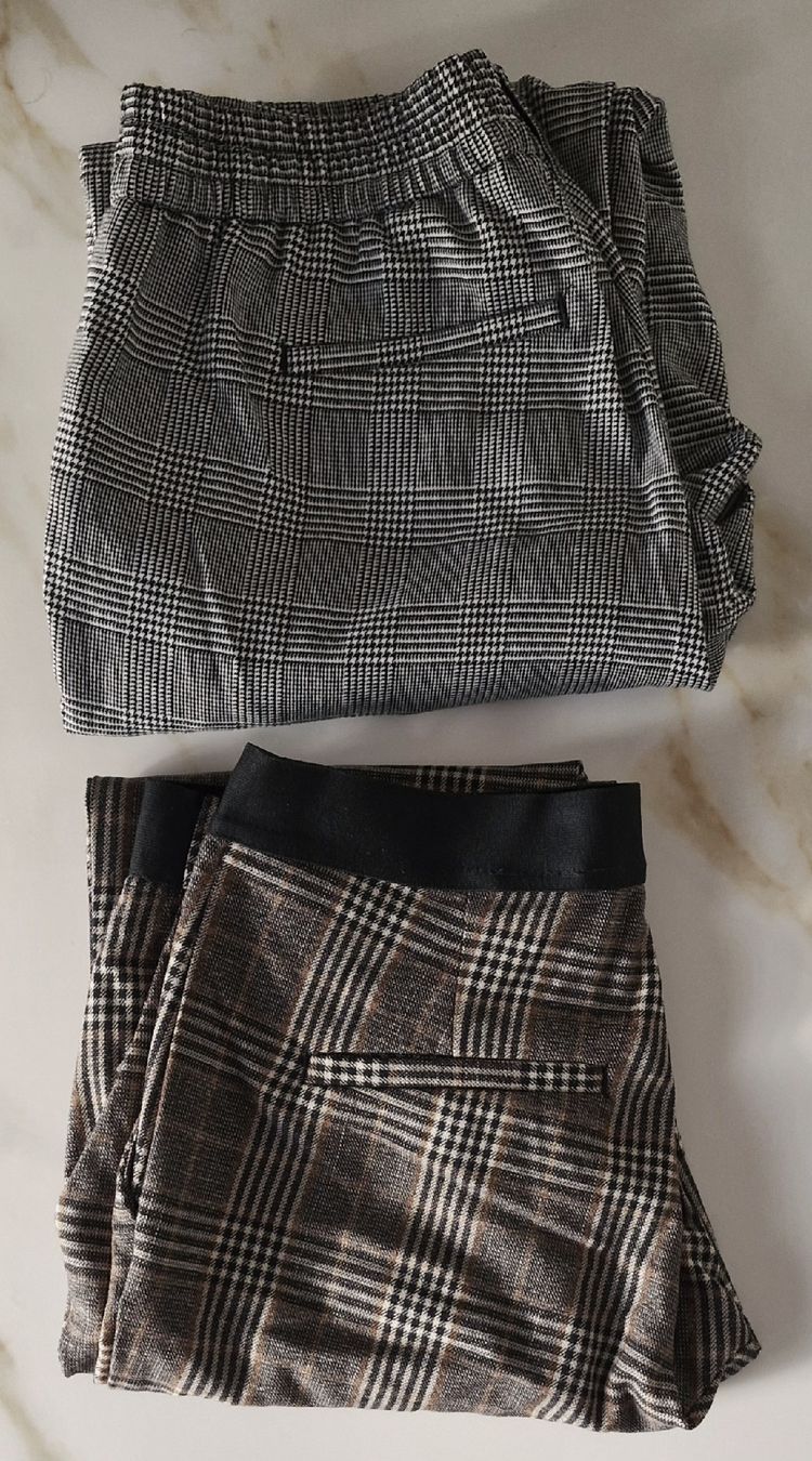 Pantaloni: 2 Hosen mit Karomuster, Herbst/Winter, Grösse 38 – Usato da Grenchen venduto da Arga.11 3