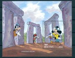 BHUTAN, BLOCK, MICKEY IN STONEHENGE **