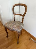 Rokoko Louis XV Ensemble Stuhl, Hocker restauriert