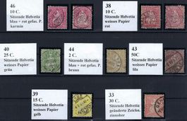 TOP Lot Sitzende Helvetia saubere und gute Werte gest