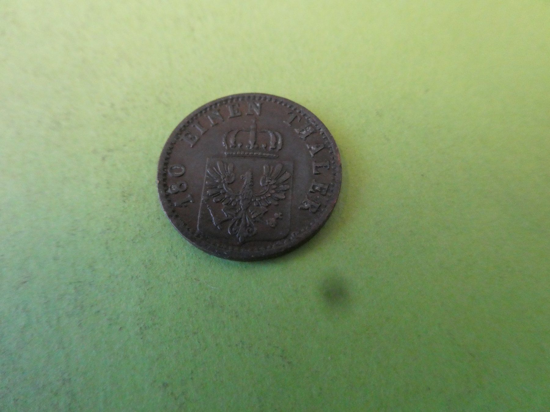 Alle Münzen: Preussen 1868 B, 2 Pfennig – Gebraucht aus Hinterforst von Rohusri 1