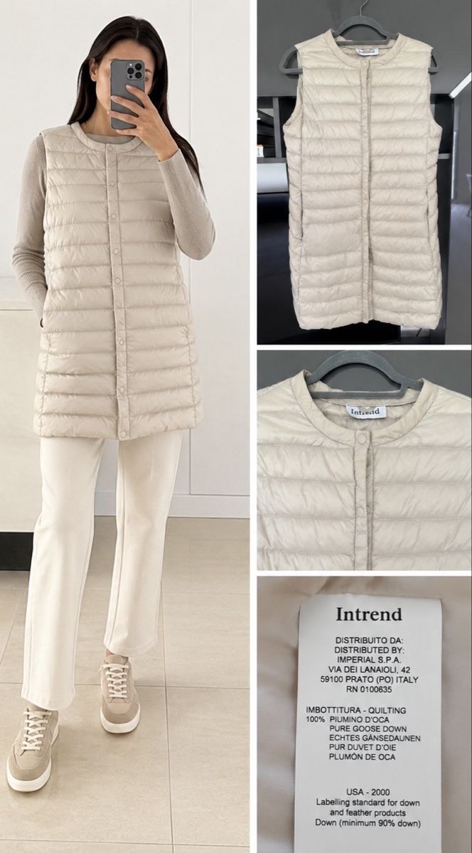 Max Mara Gilets: Intrend Lightweight Pure 100 gr Down Long Vest – D'occasion à Lugano par fer_ckb9