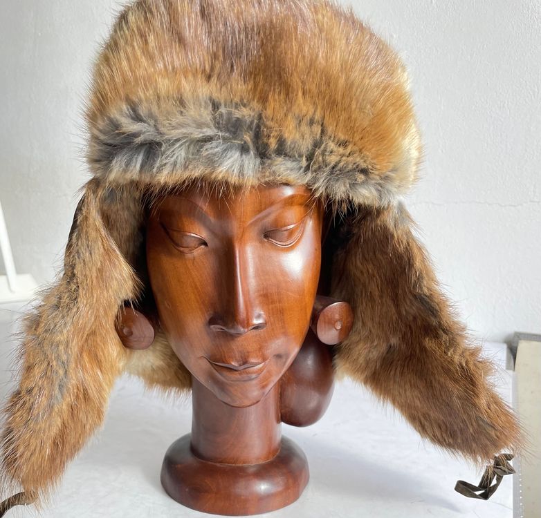 BeFur Rex Kaninchen Fellmütze - Echte Pelzmütze Für Den Winter