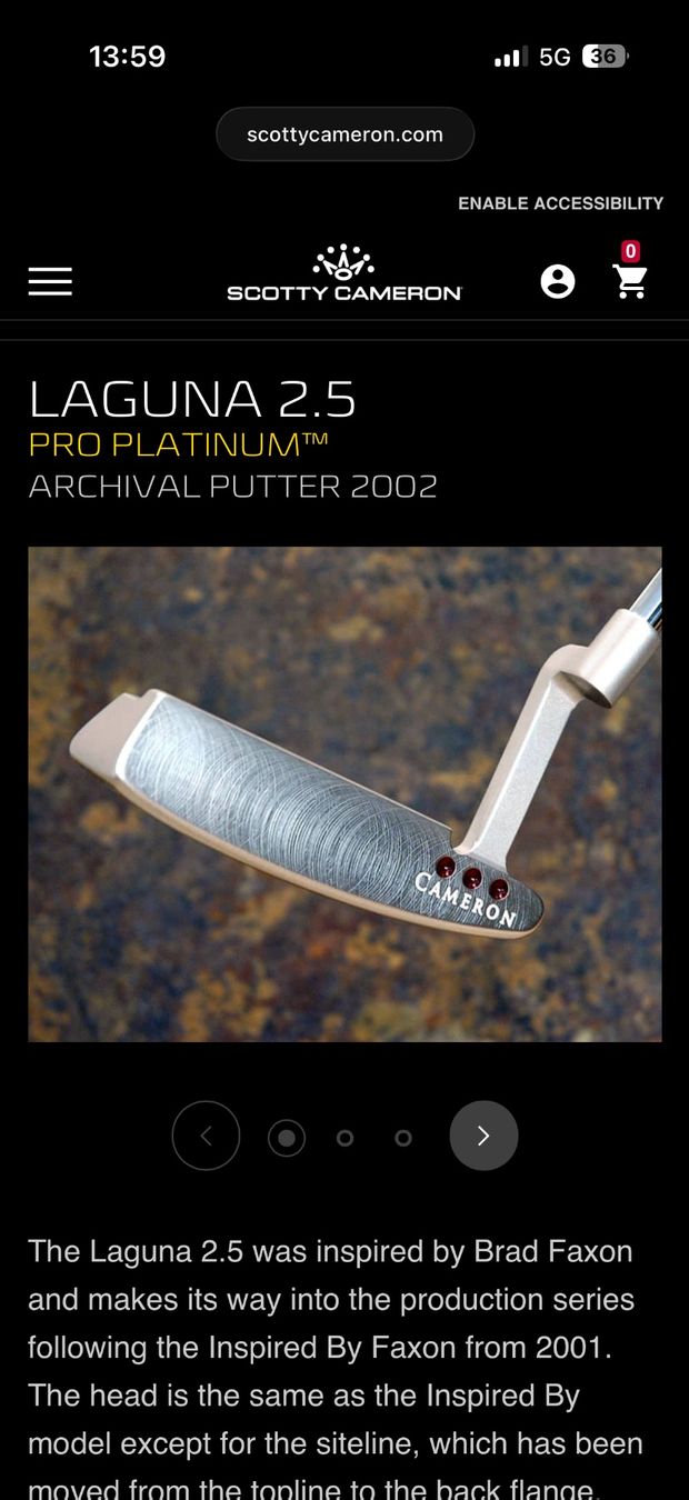 Scotty Cameron Mazze & Set: Scotty Cameron Pro Platinum Laguna 2.5 – Usato da Küsnacht ZH venduto da IMCH2014 9