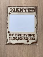 25 x 20cm "WANTED" Poster Photo Frame (photo space: 11 x 16)