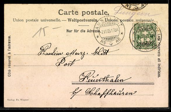 Cartoline postali: Lungern, Dorfansicht mit Kirche und Baue – Usato da Berlin venduto da bartko-reher 1