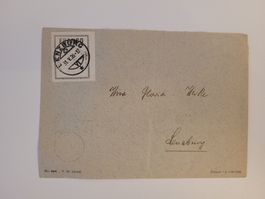Frankozettel Franco 1 Schwarz WISA GLORIA Lenzburg 1926