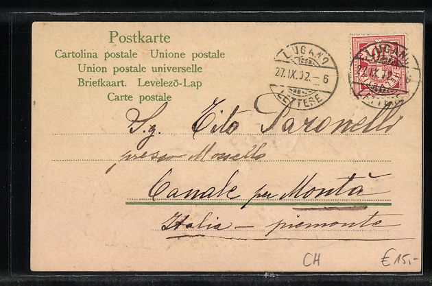 Cartoline postali: Luzern, Ansicht vom Löwen-Denkmal, 1902 – Usato da Berlin venduto da bartko-reher 1