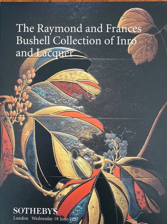 SOTHEBY’S Japan : INRO & LACQUER & NETSUKE COLLECTION BOOK (D'occasion ...