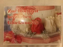 SCHÖNE KARTE ZUR HOCHZEIT / ZUR VERMÄHLUNG NAGELNEU UND OVP!