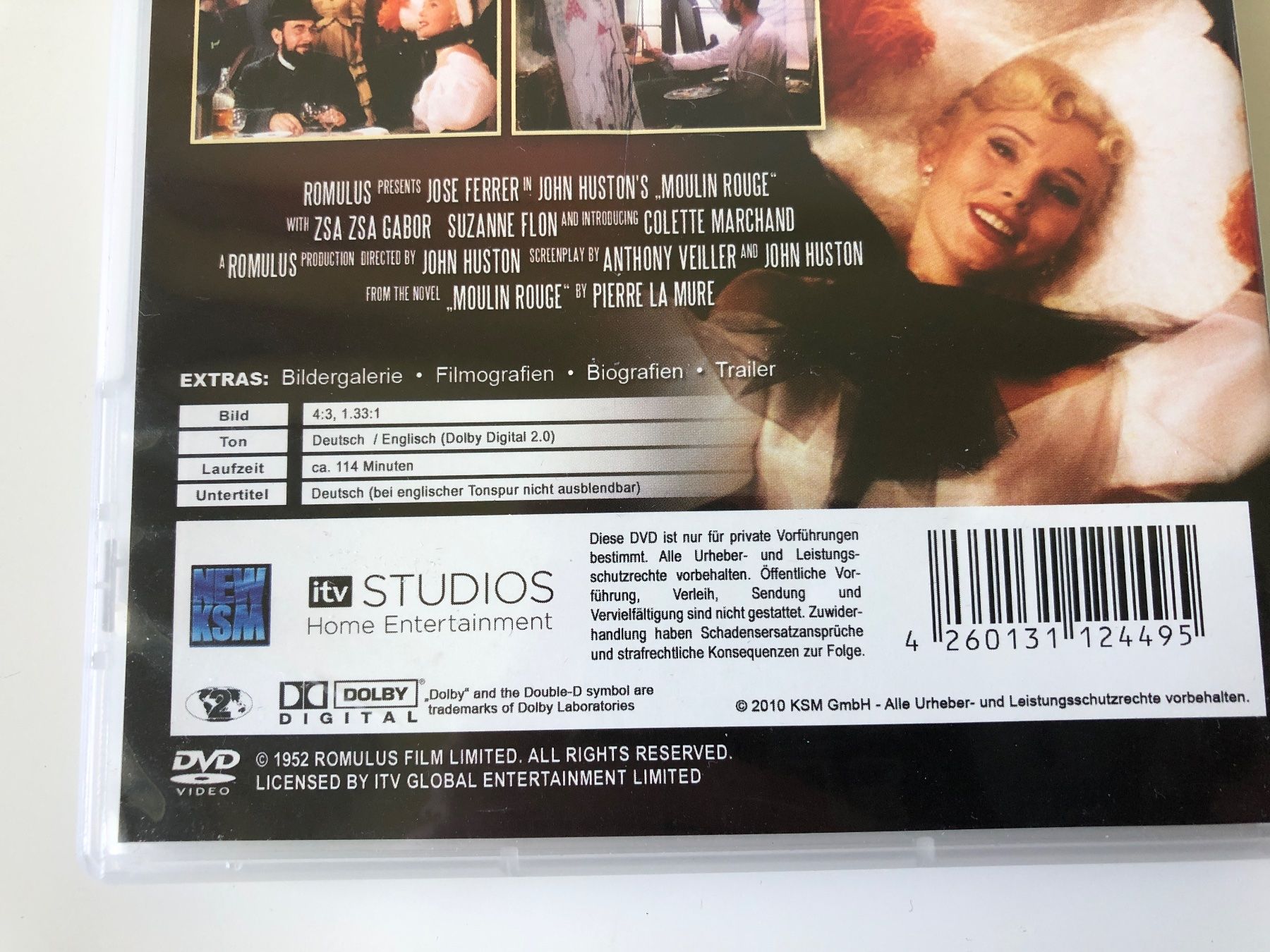 Tutti i DVDs: Moulin Rouge (1952) - DVD – Usato da Bern venduto da McFlurry_08 2