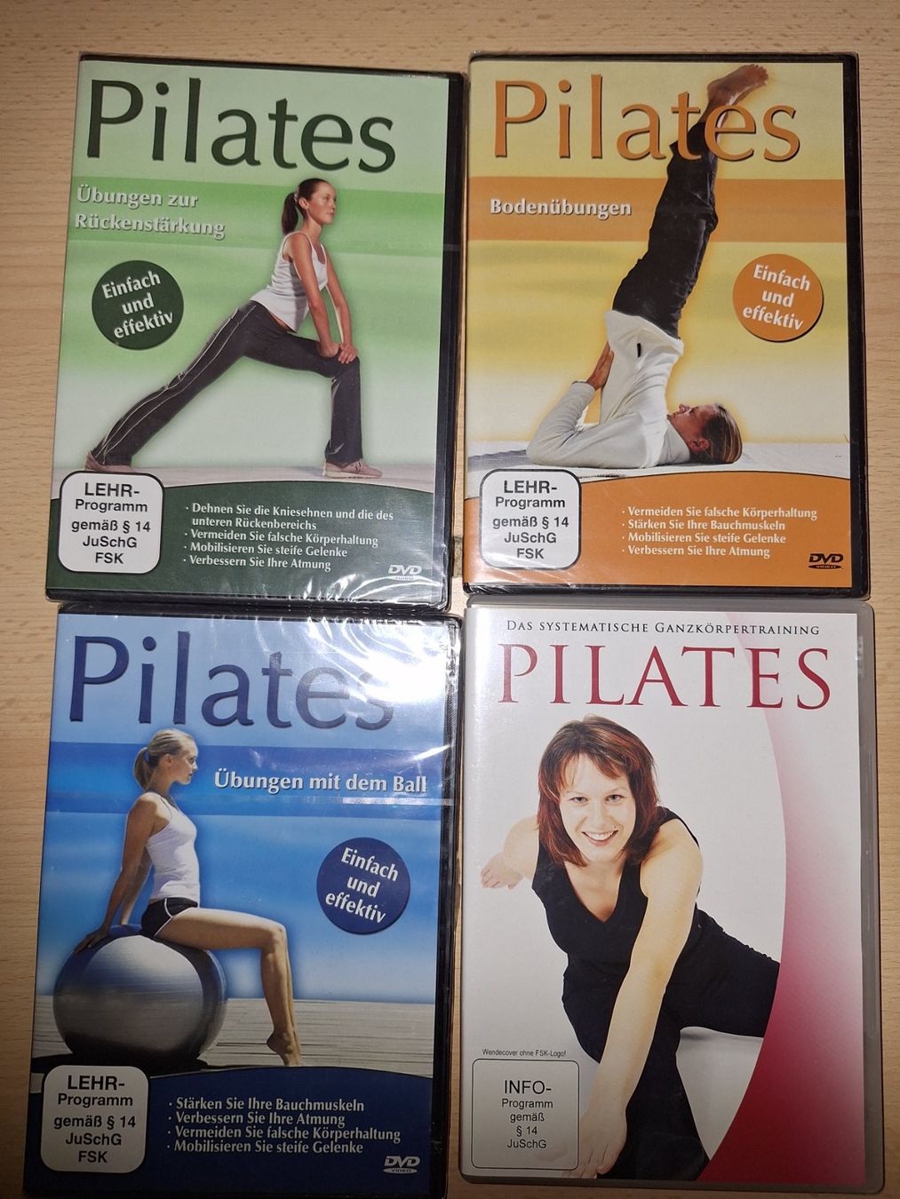 Tous les DVDs: Pilates DVD 4 Stk. – Neuf avec emballage d'origine à Wegenstetten par mcfly321