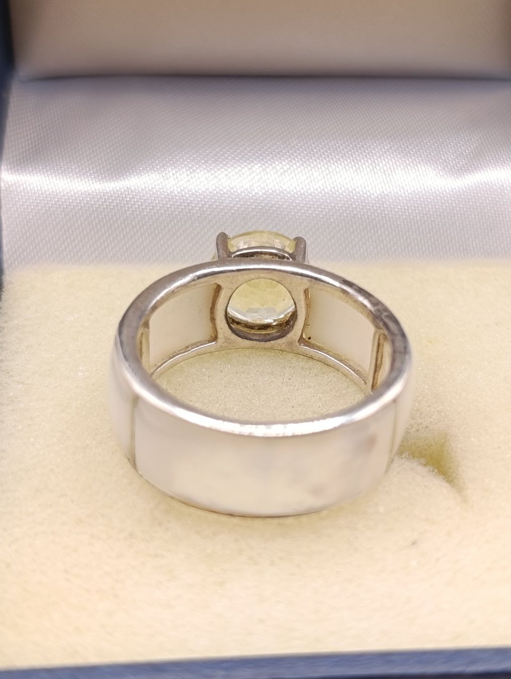 Anelli: Vintage 925er Silber seltene Ring Perlmutt Citrin Top – Usato da Steffisburg venduto da 1.Schmuckschatulle 6