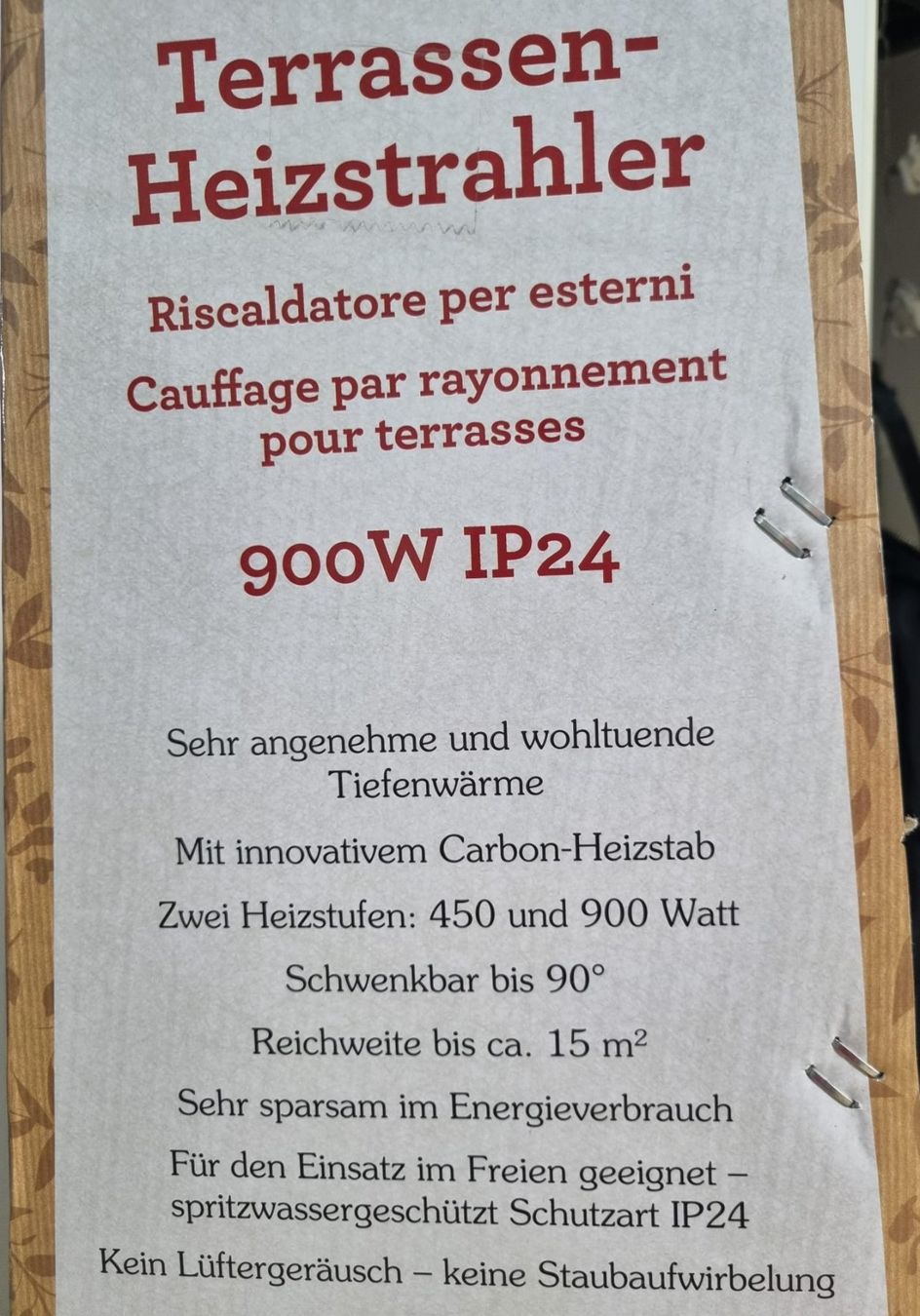 Heizgeräte: Heizstrahler   (elektrisch) – Neu und originalverpackt aus Wohlen AG von Schobe2004 1