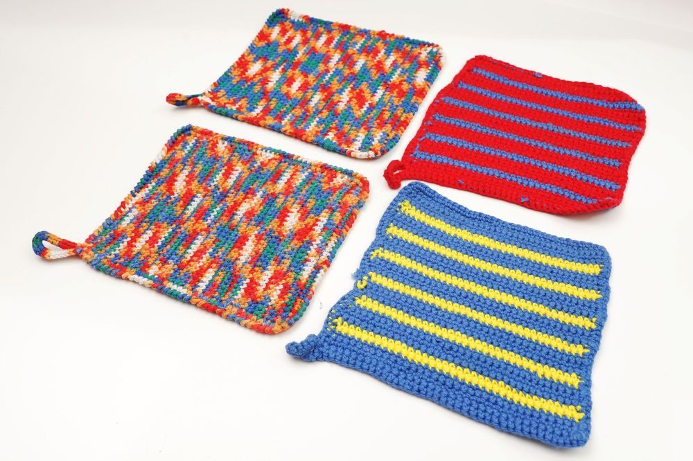 Prota Topflappen Set Mit Tasche - 6 Stück Baumwolle, 17x17cm - Hitzebeständig Bis 200°C