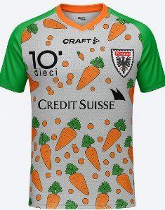 Canottiere & Pantaloni: FC Aarau Karotten-Trikot, Grösse M oder L, Neu! – Nuovo e nell'imballaggio originale da Seengen venduto da storm24