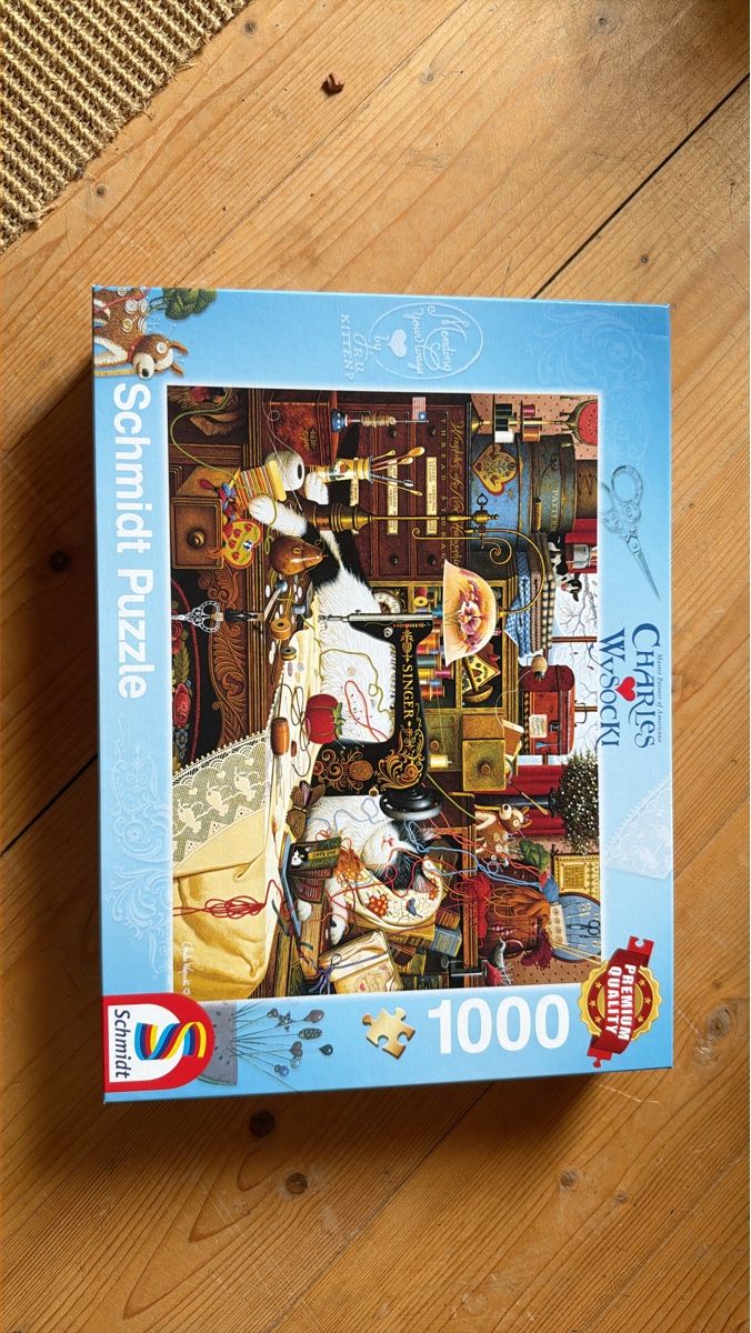 Puzzle: Schmidt Puzzle 1000 Teile - Katzen Nähzimmer – Usato da Erlinsbach venduto da lej_t77c