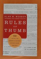 A. Webber "Rules of Thumb" - Businessbuch mit 52 Grundregeln
