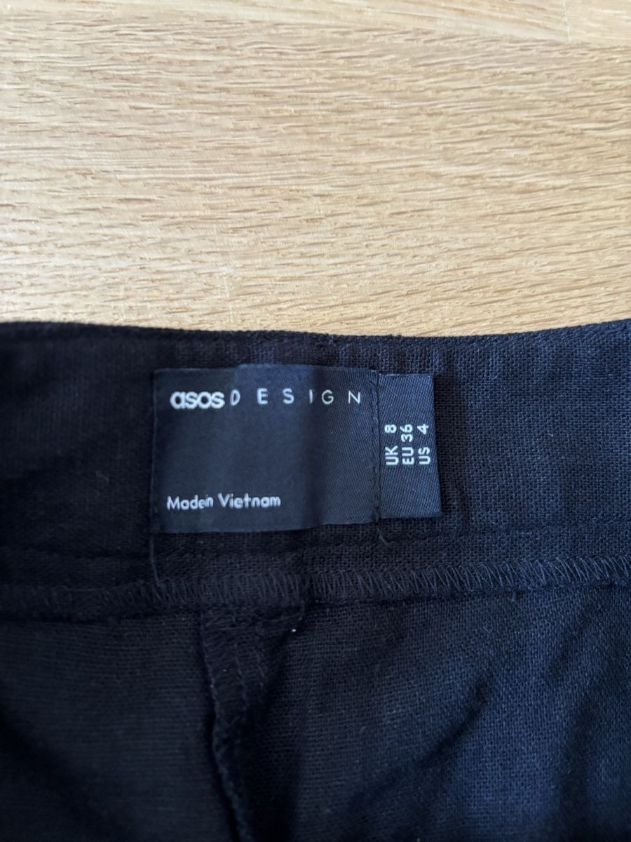 Asos Hosen: Asos Linen schwarze Hose 36 – Gebraucht aus Fribourg von dafral 2
